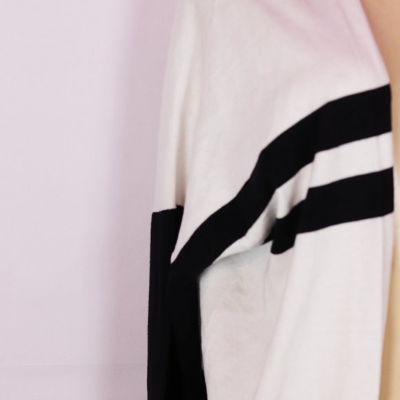 BRAND NEW LORD & TAYLOR WHITE STRIPE CARDIGAN MED - Picture 4 of 5